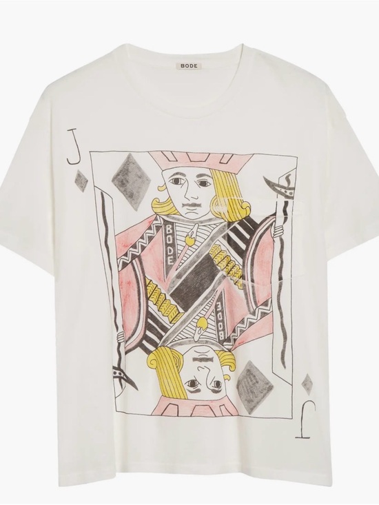 Bode Other - Bode Men’s White Short Sleeve Playing Card Graphic Tee - New with tags - S